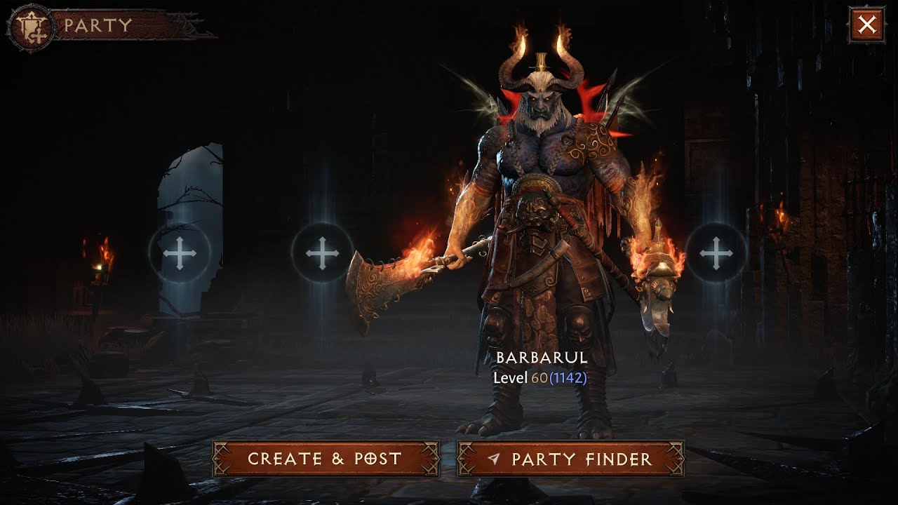 Diablo Immortal, Barbarian, Whirlwind and stomp, pve build