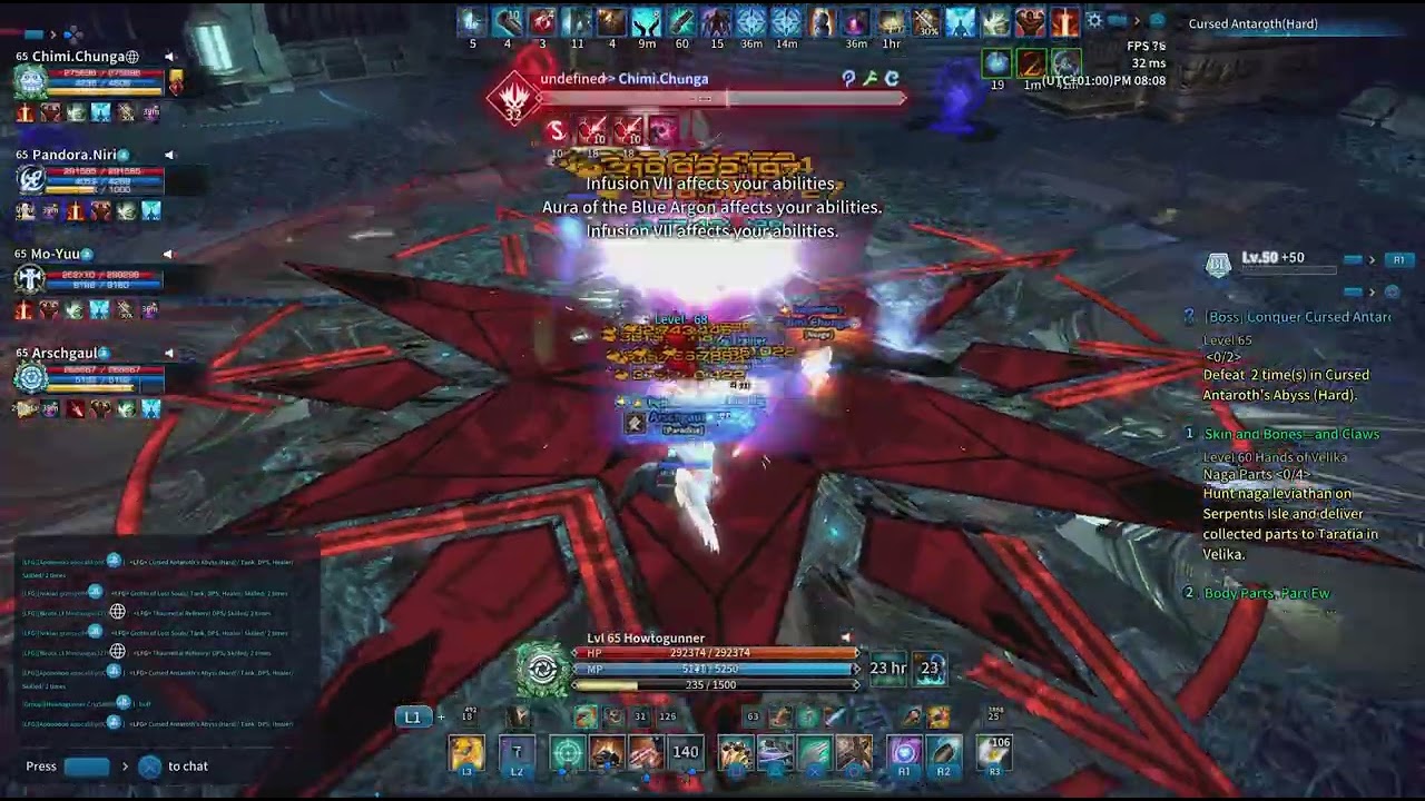 TERA-Console Cursed Antaroth Abyss (Gunner PoV)