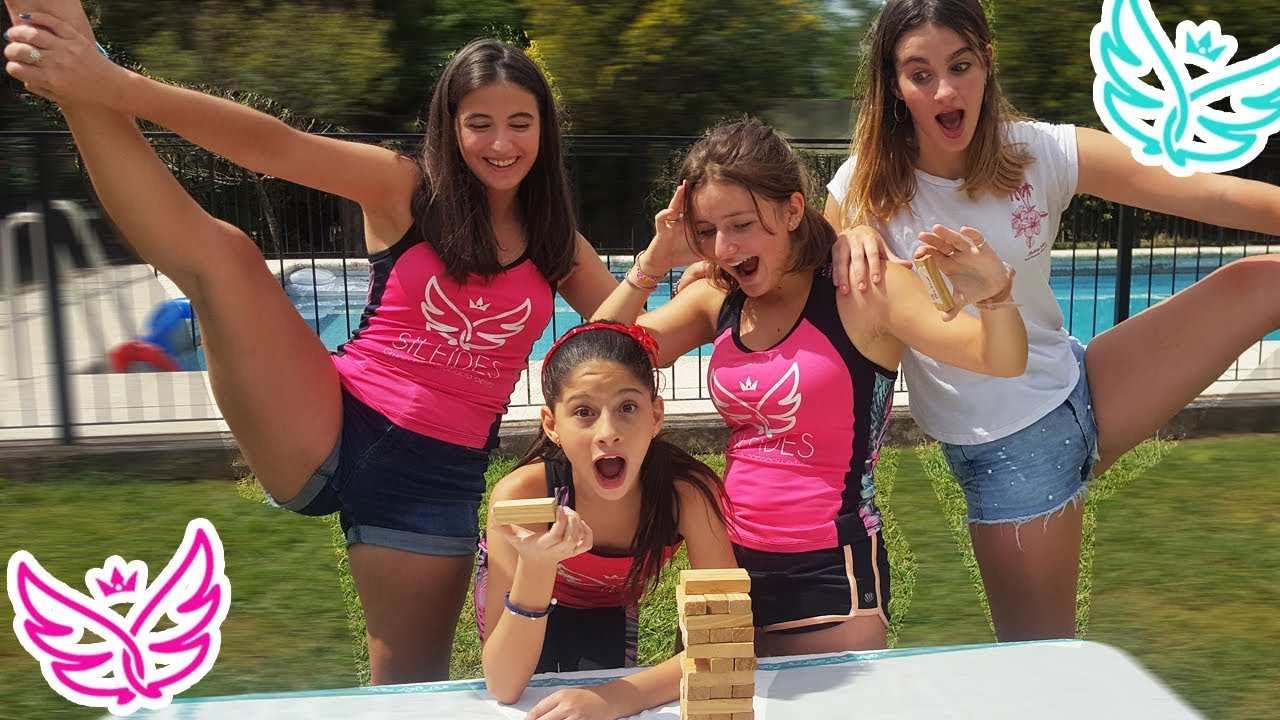 😂 JENGA CHALLENGE CON RETOS DE GIMNASIA ARTISTICA | Grupo SILFIDES