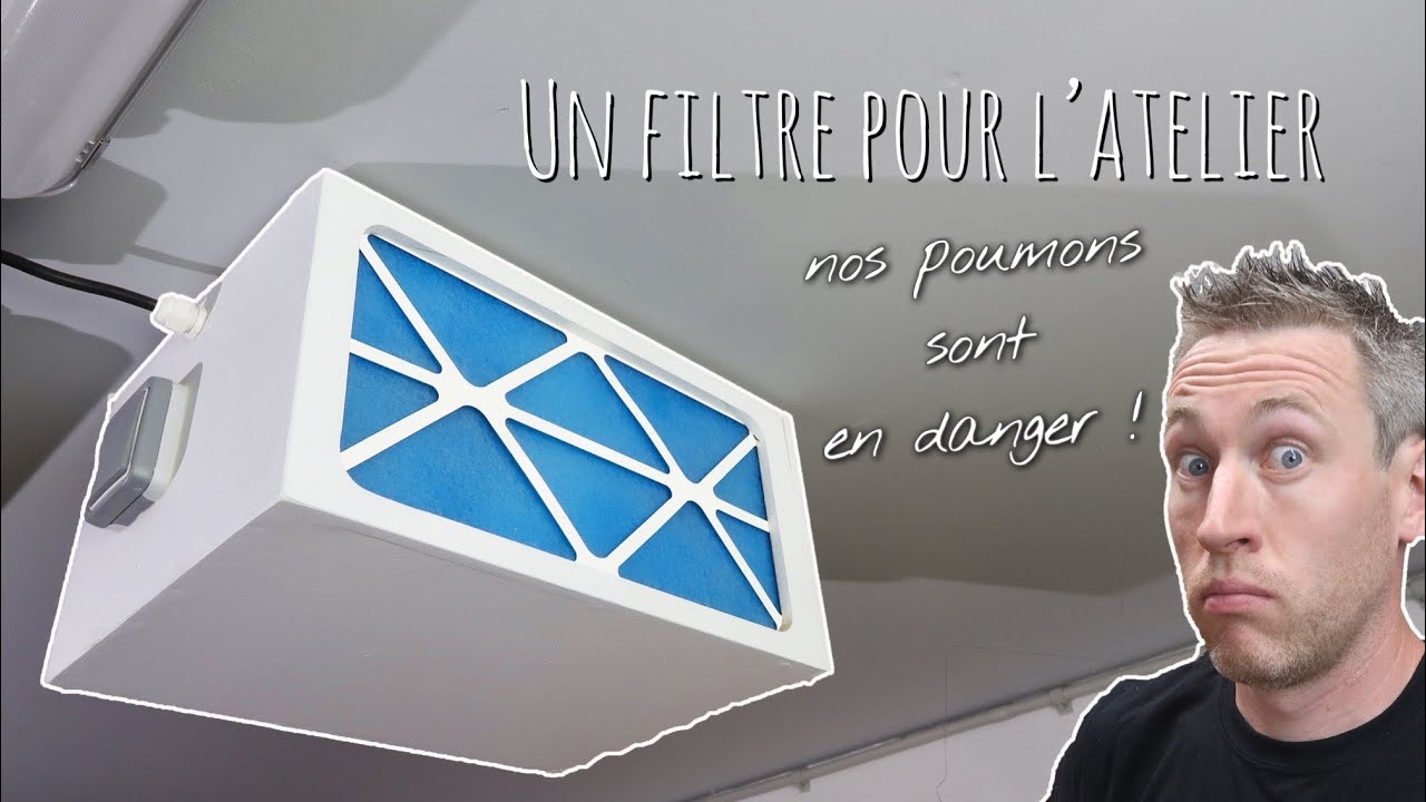 Je fabrique un système de filtration d'air pour mon atelier.