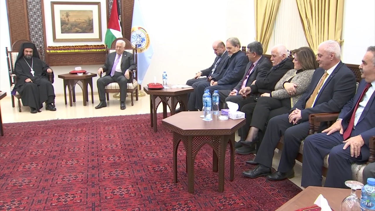 President Abbas receives delegation of Ramallah church leaders