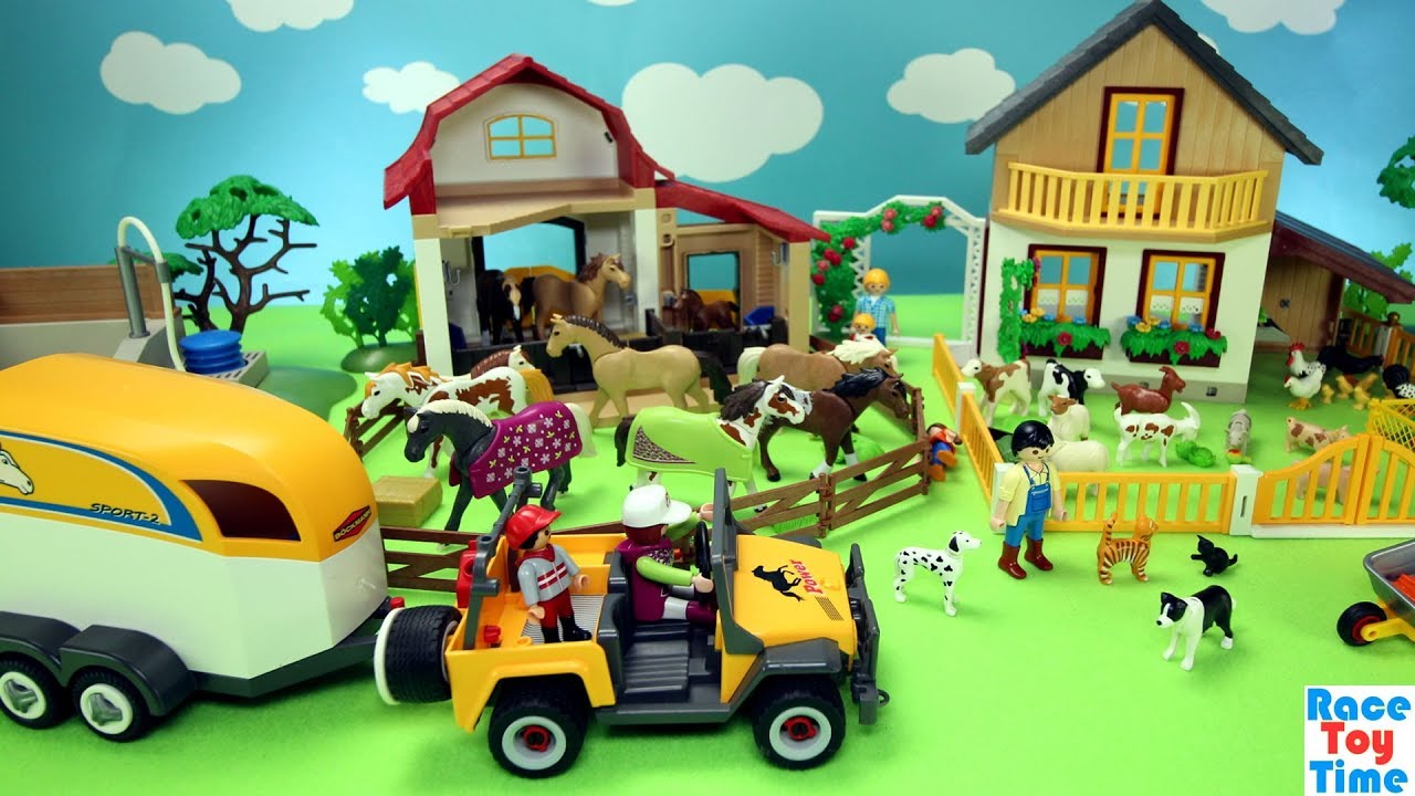 Playmobil Horse Stable and Farm Animals Barn Fun Toys For Kids