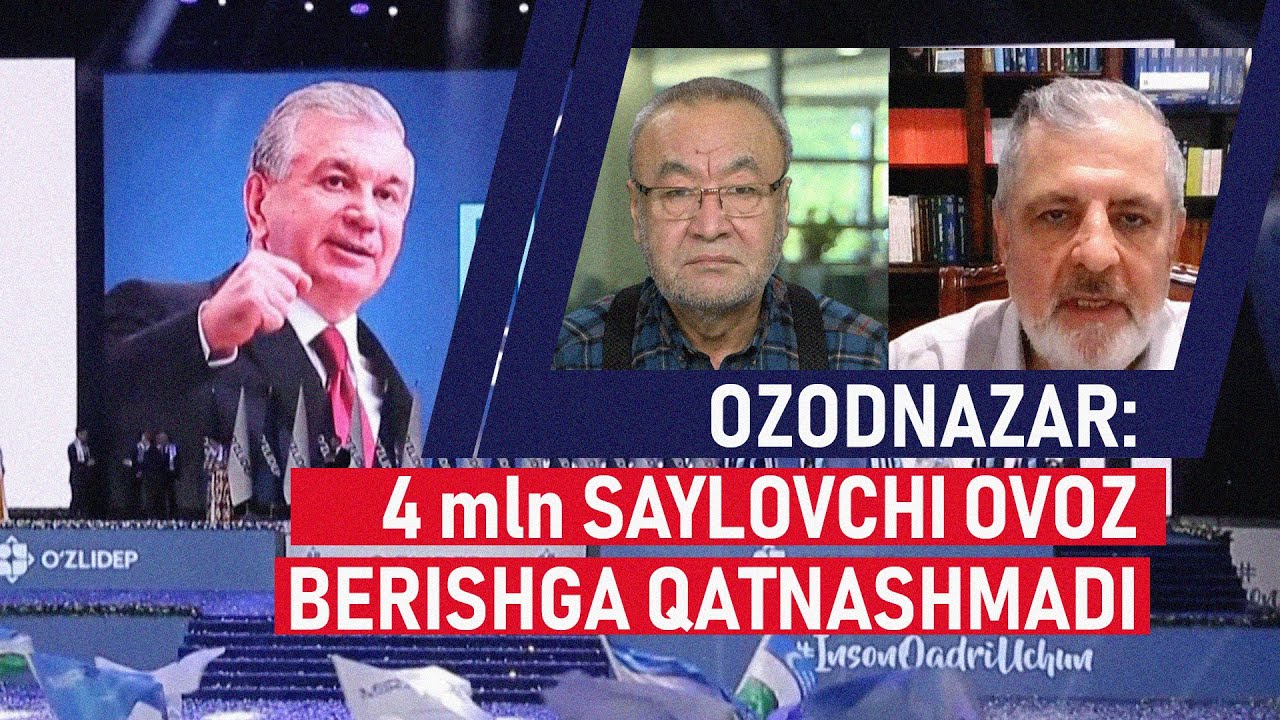 OzodNazar: 4 million saylovchi ovoz berishga qatnashmadi