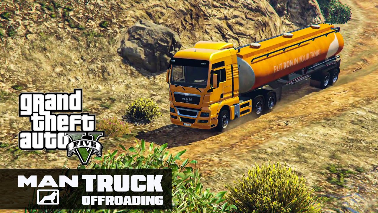 GTA 5 | MAN Truck Offroading | GTA 5 MAN TGX V8 Euroline