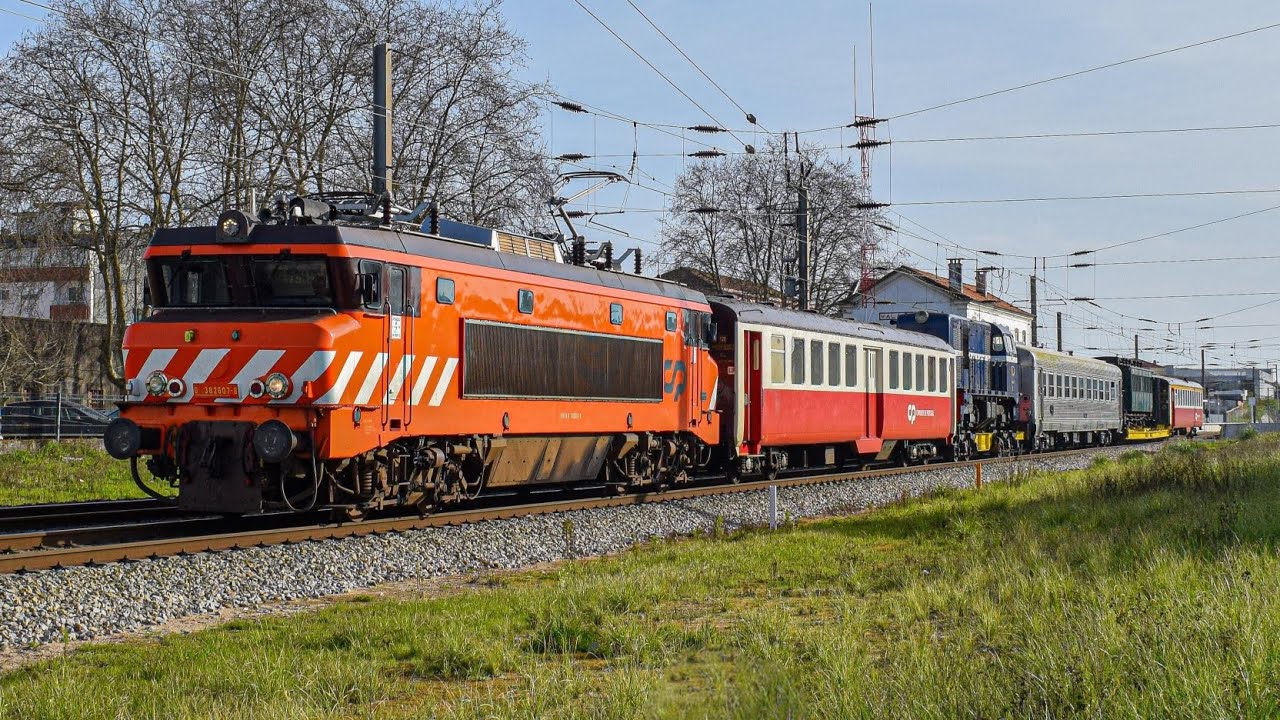 Regresso da 9004 de VE a Contumil, CP 2628+3 Schindlers e outros comboios Especiais.