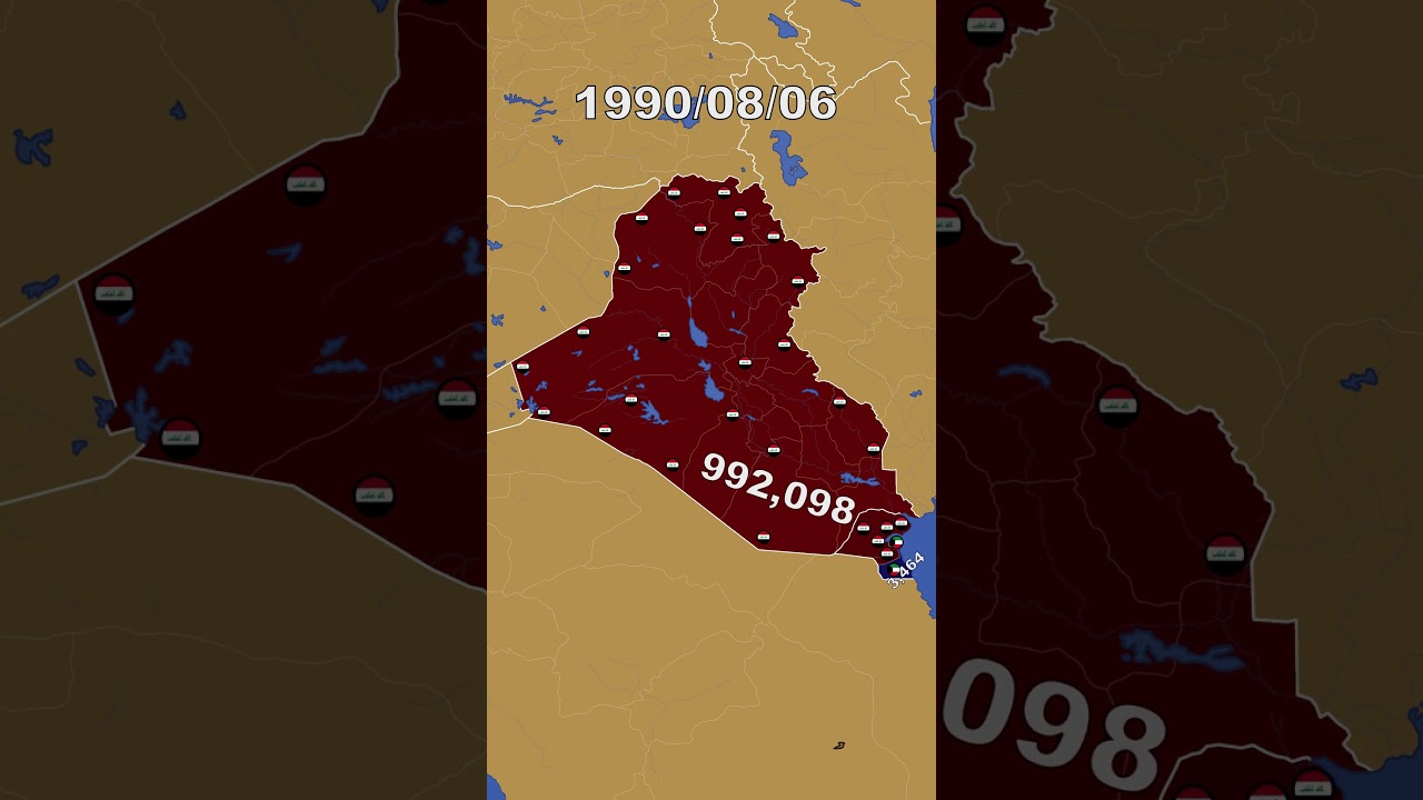 The Gulf War #history #desertstorm  #war #usa #iraq #mapping