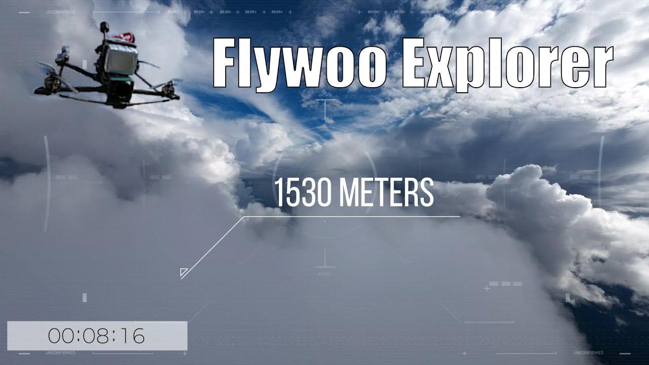 Mission Impossible: Dive from 1500 meters in the clouds on fpv drone
