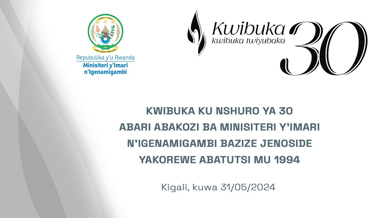 #Kwibuka30: Kwibuka abari abakozi ba MINECOFIN bazize Jenoside yakorewe Abatutsi mu 1994