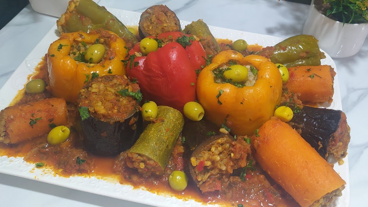 خضرة معمرة بالكفتة و الروز ، وجبة صحية سريعة و سهلة التحضير