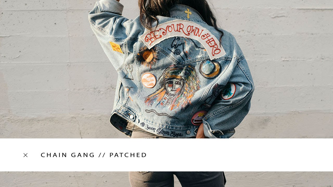 CHAIN GANG PATCHED DIY DENIM JACKET // IMLVH