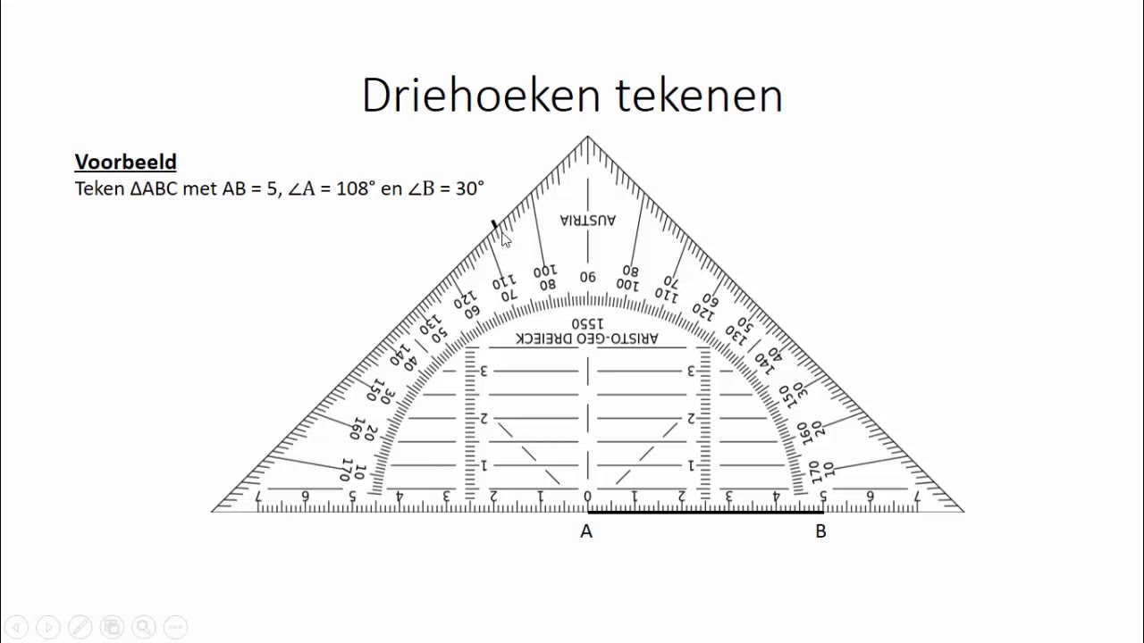 Driehoeken tekenen (1 HAVO/VWO & 1 VWO)