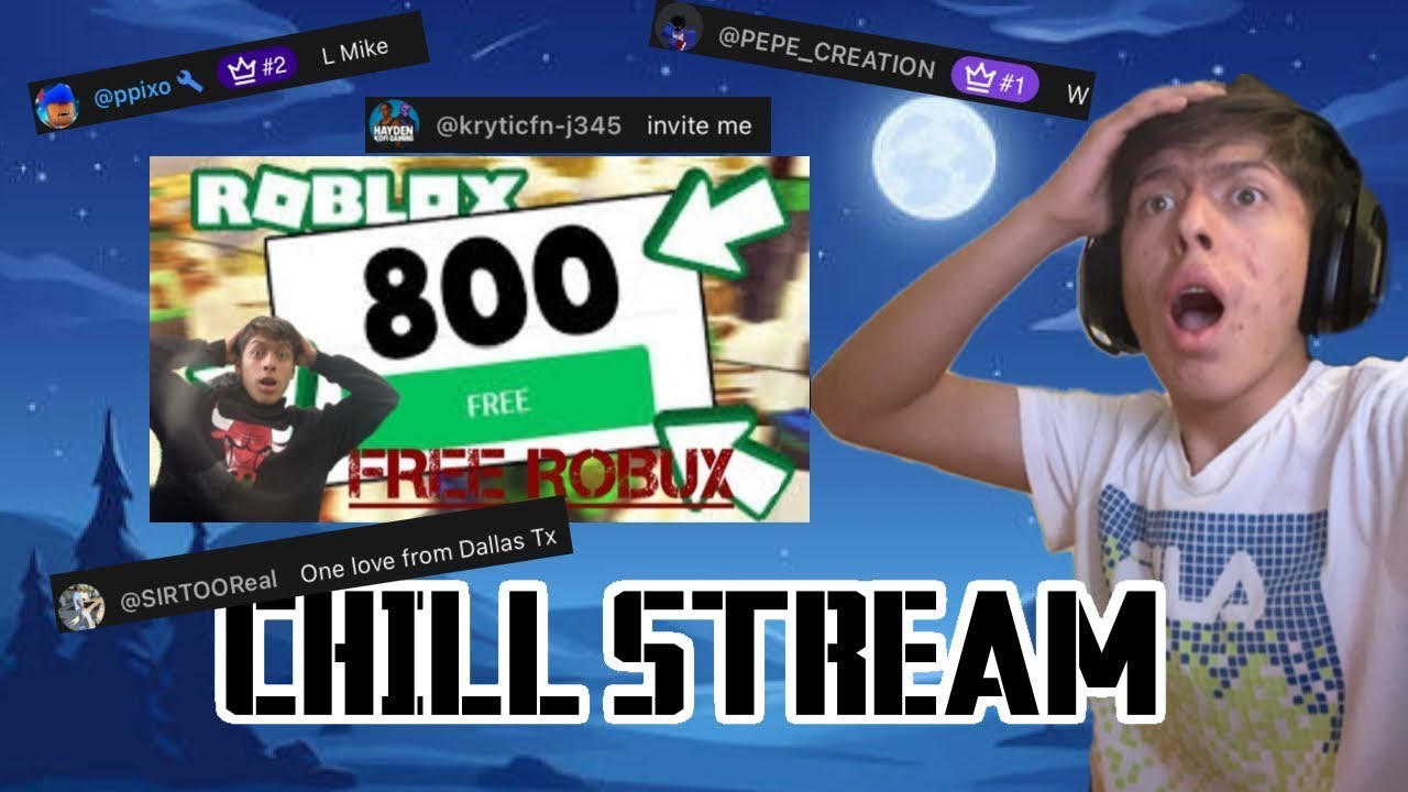 Streaming with friends/fans while chilling