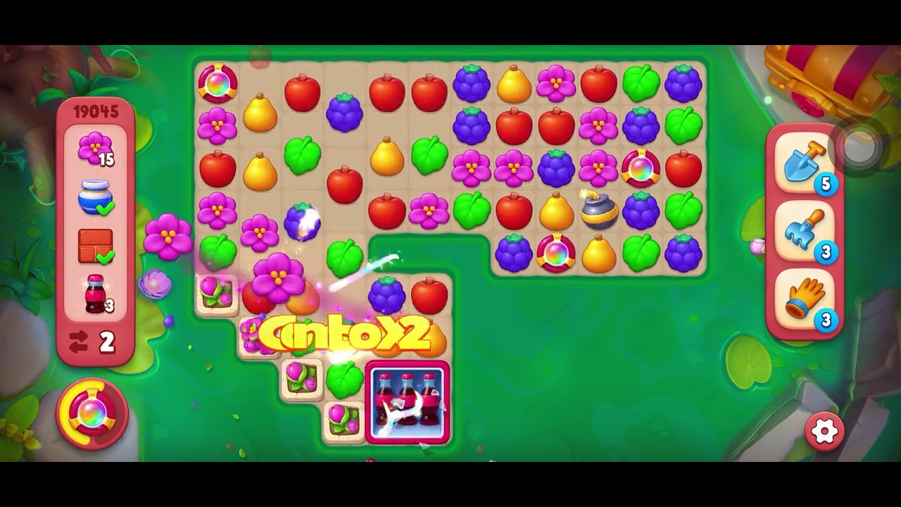 Gardenscapes Level 19045 (Hard Level)
