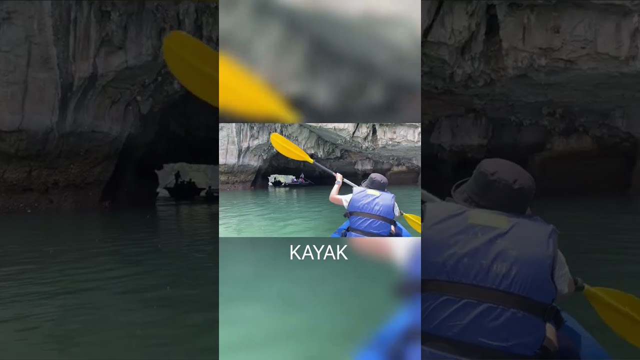 Chèo Kayak tour vịnh Hạ Long. 50k/ng thui mà rất đã rất phiêu rất phê 😘☀️🌈✨🤪👏🏻😍