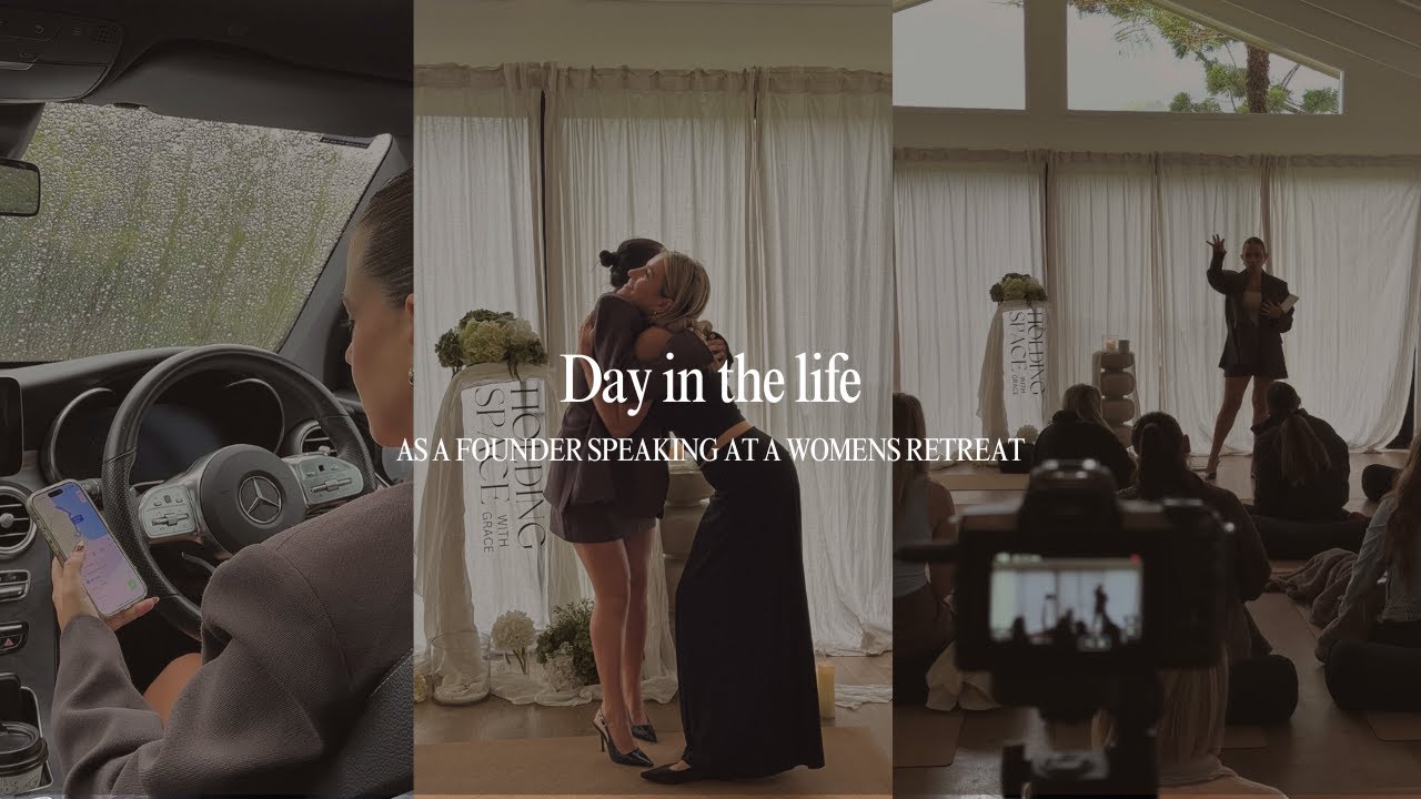 Day in the Life as a Founder Vlog | Speaker at a Women in Business Retreat