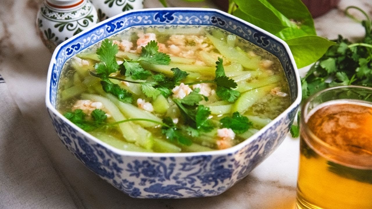 Vietnamese Chayote Soup with Shrimp &ndash; Light, Refreshing, and SO Delicious!
