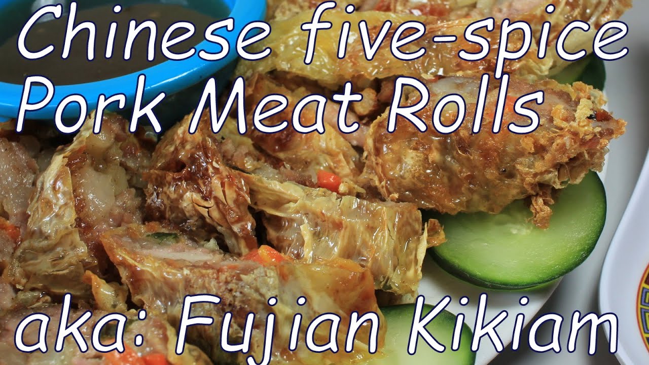 Chinese five spice pork meat rolls aka Fujian's Kikiam