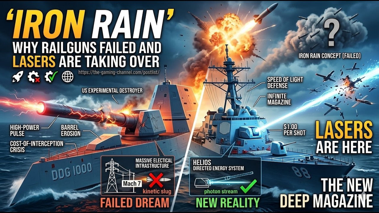 Железный дождь &bull; Почему рельсовые пушки потерпели неудачу, и лазеры захватывают мир