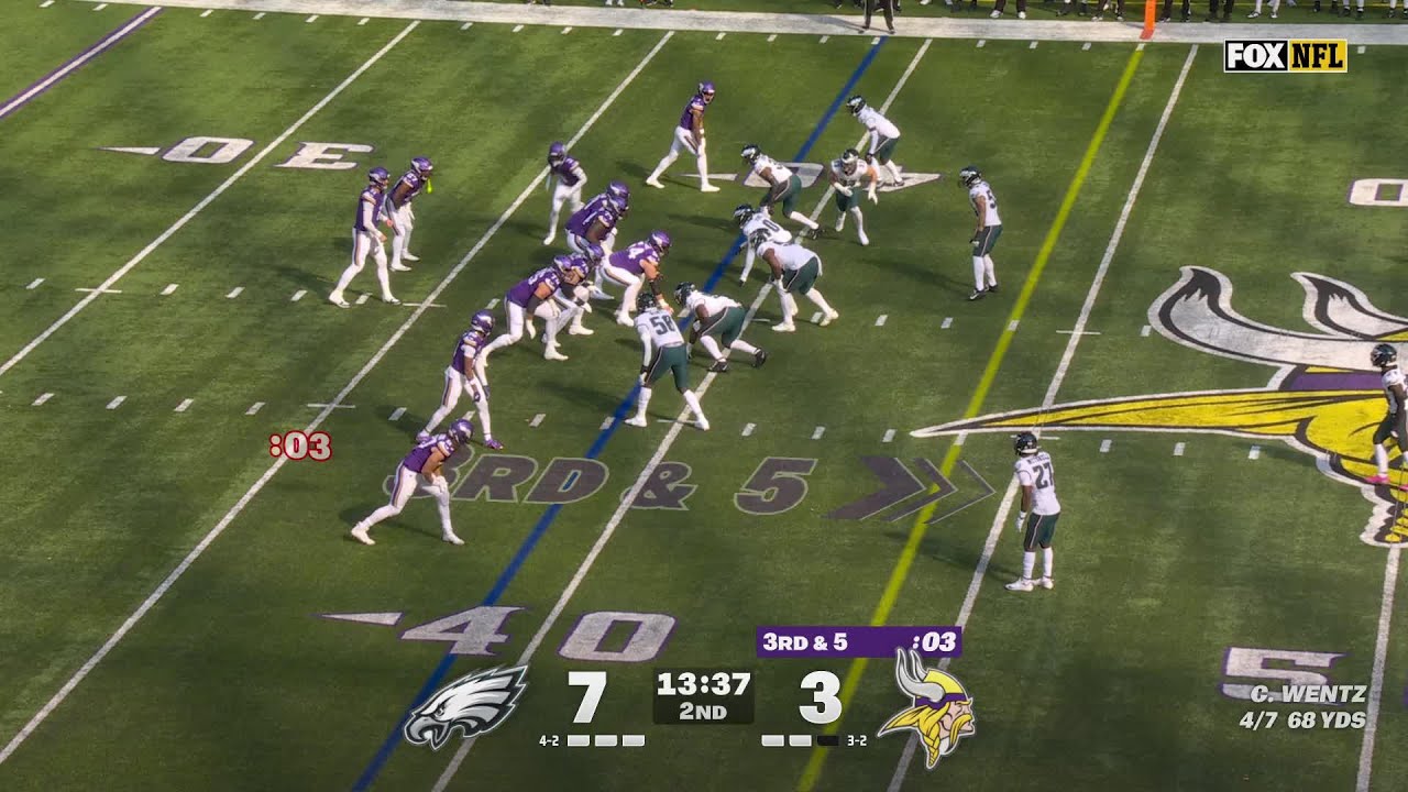 Andrew Mukuba Picks off Carson Wentz and takes it for 6