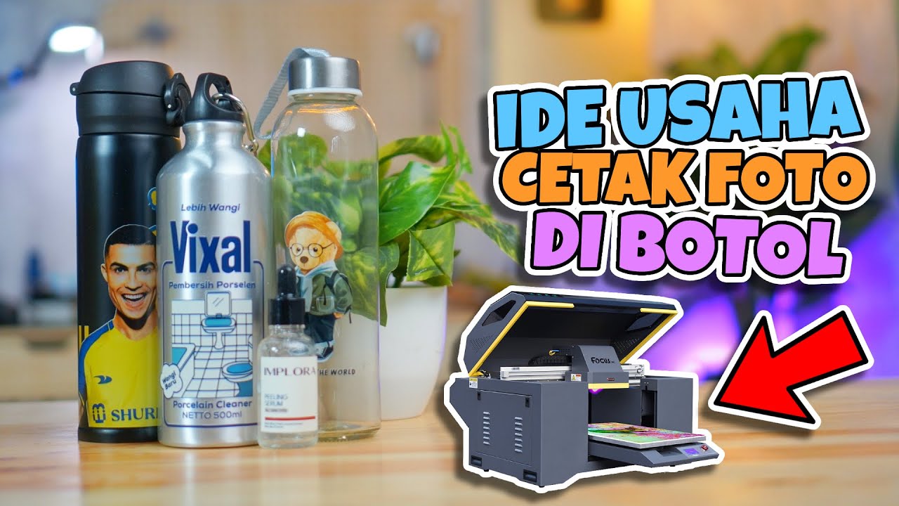 Cuma Pakai Printer Cetak Gambar di Botol dan Tumbler