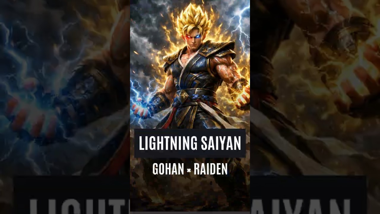 Gohan × Raiden – Lightning Saiyan Fusion
