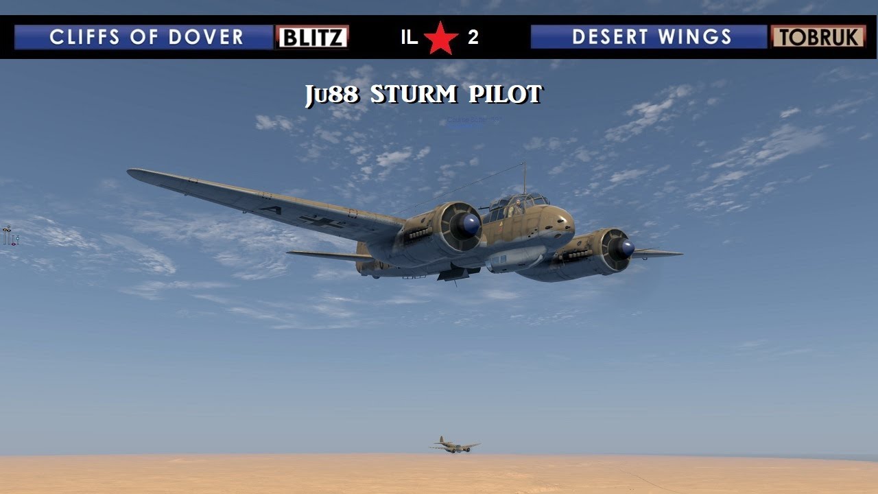 Пилот Ju88 Sturm: Cliffs of Dover Desert Wings 4K UHD 