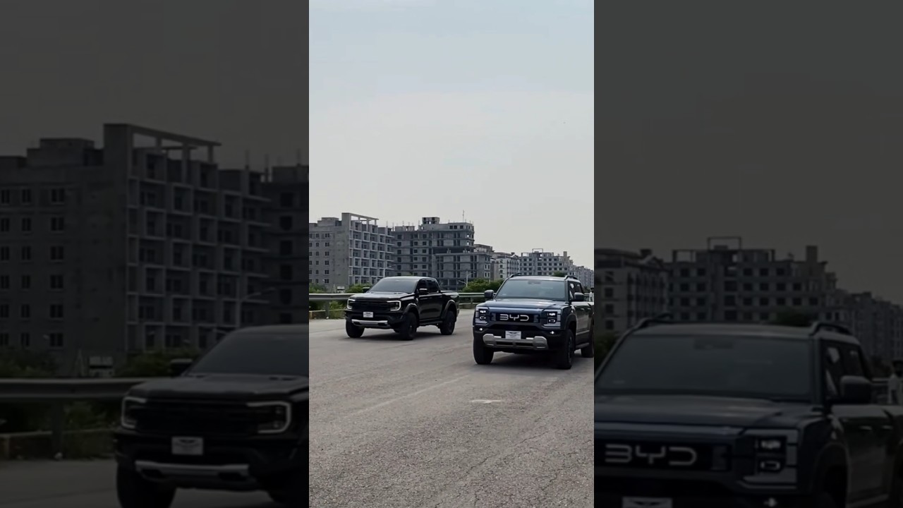 DRAG RACE: BYD Shark 6 vs Ford Ranger Raptor vs Toyota Revo GR-S.