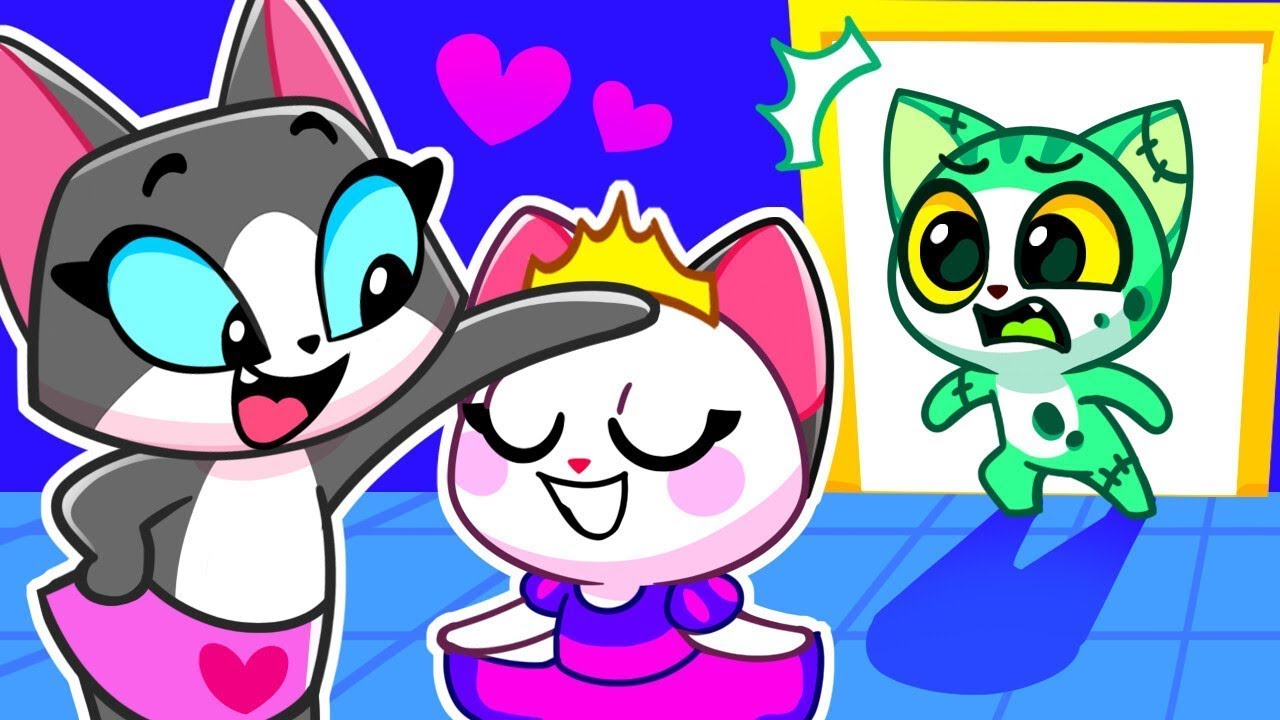 Princess VS Zombie Color Challenge | Fun Stories for Toddlers With Leo and Lucy | Purr-Purr Stories