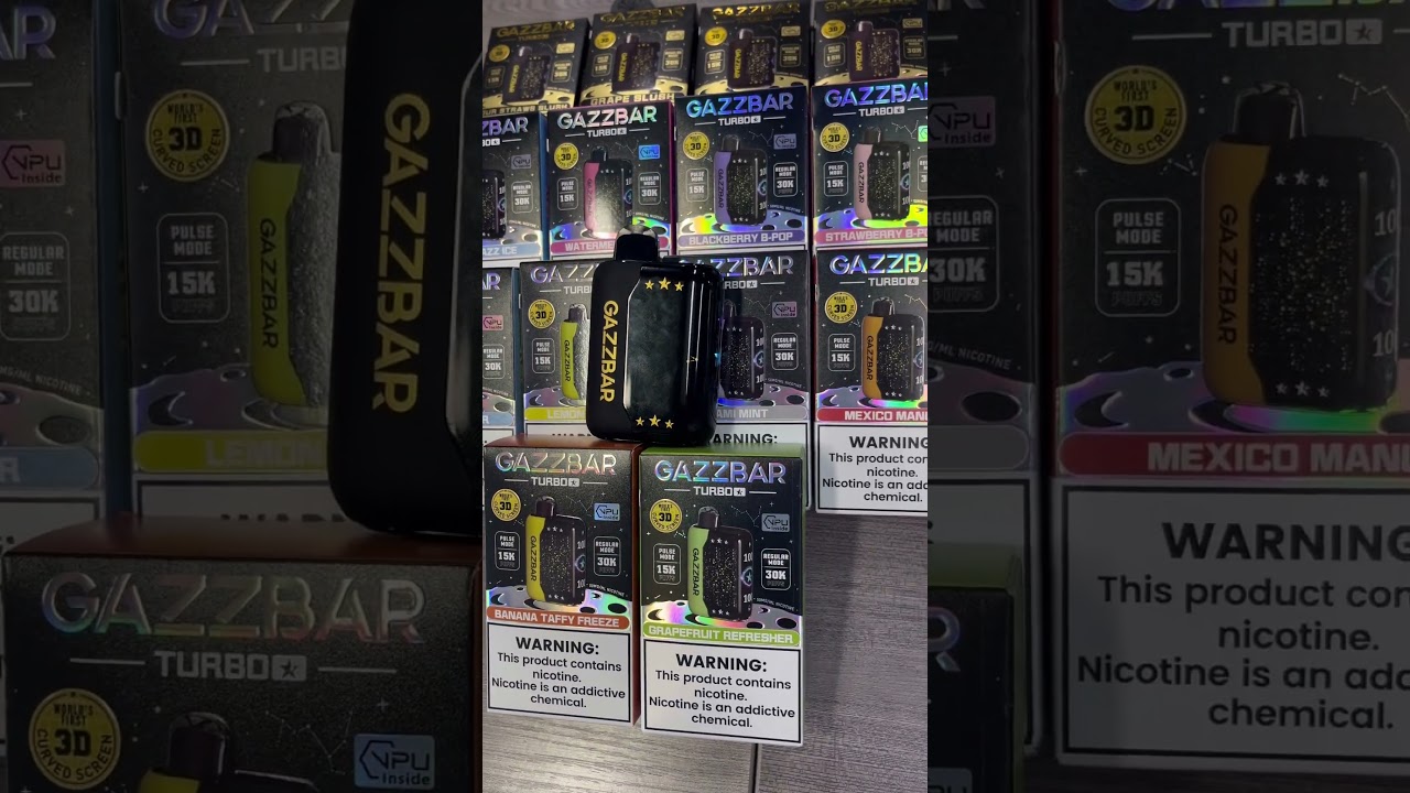 GAZZBAR TURBO 15k 30K puffs~ 