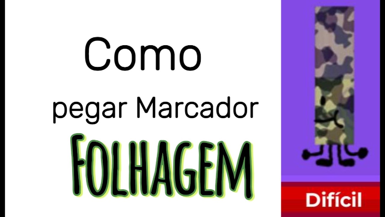 Como pegar marcador camuflagem