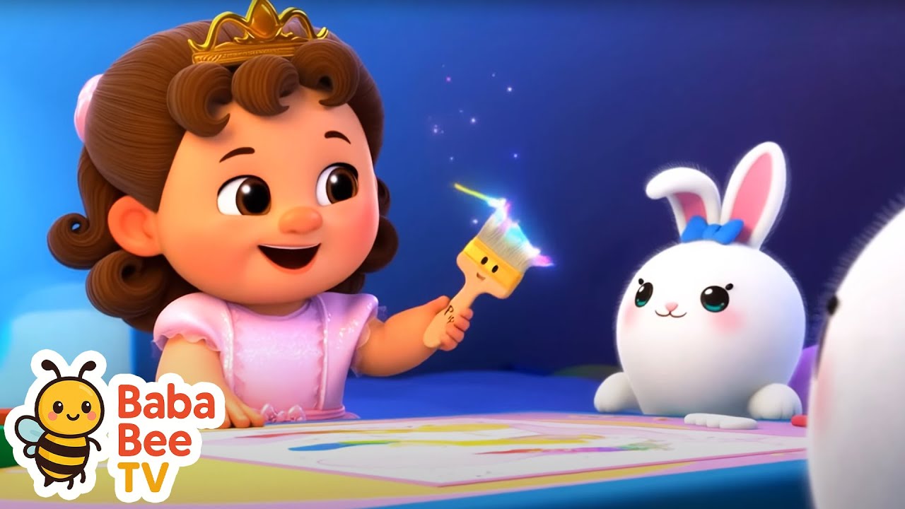 Rainbow Princess Song 🌈 | Magical Paintbrush Story | Kids Rhymes | BabaBeeTV