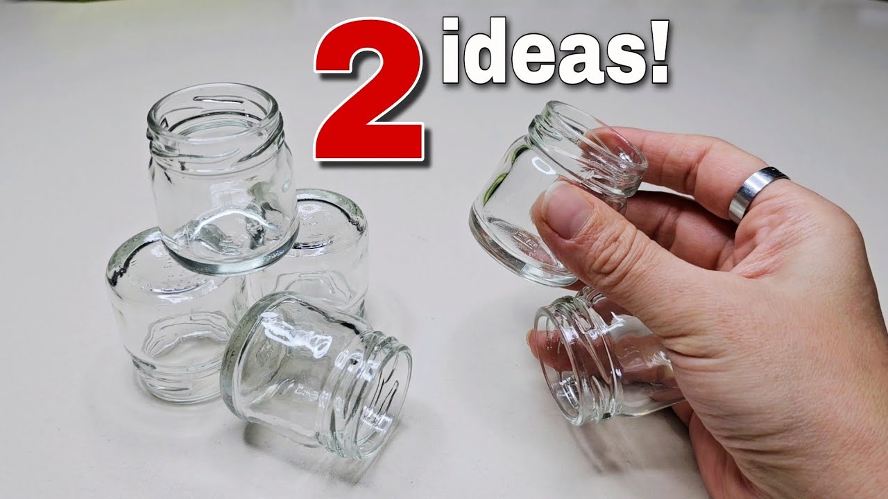 2 Great and Cute Ideas Made with Tiny Glass Jars! 🥰♻️