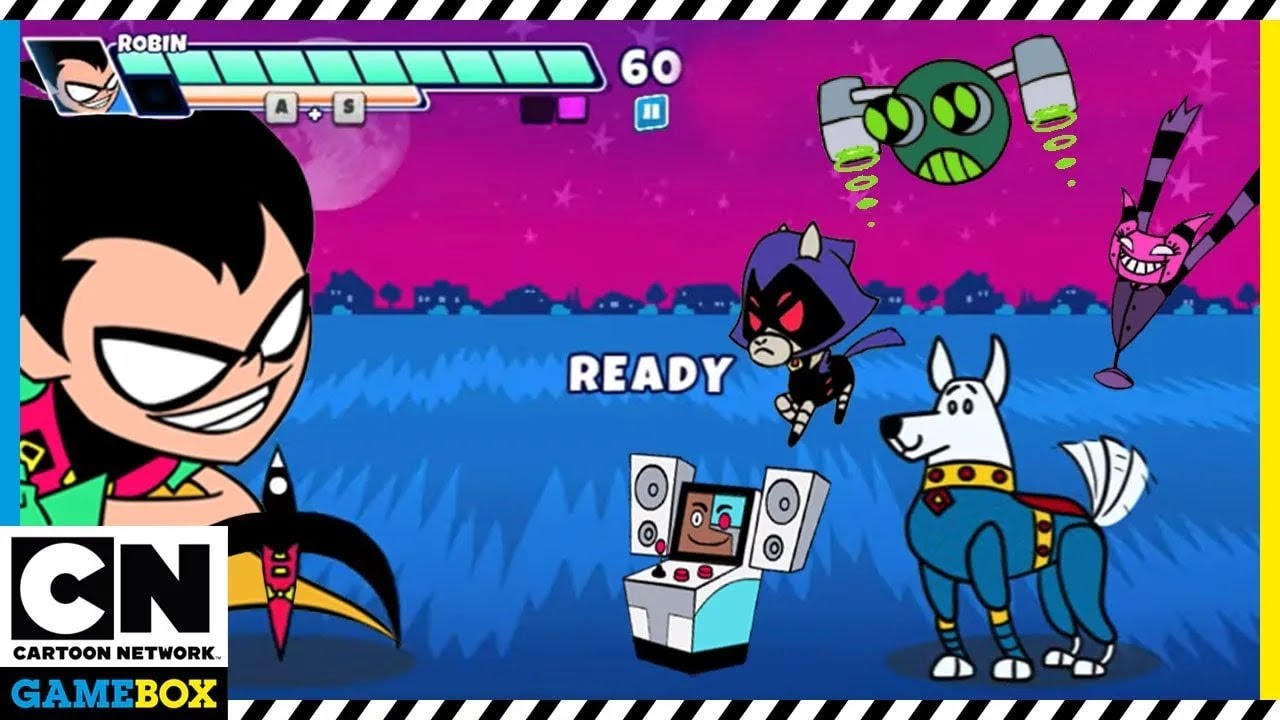 Teen Titans Go Gameplay | Jump Jousts 2 - Gizmo Wins | Cartoon Network GameBox