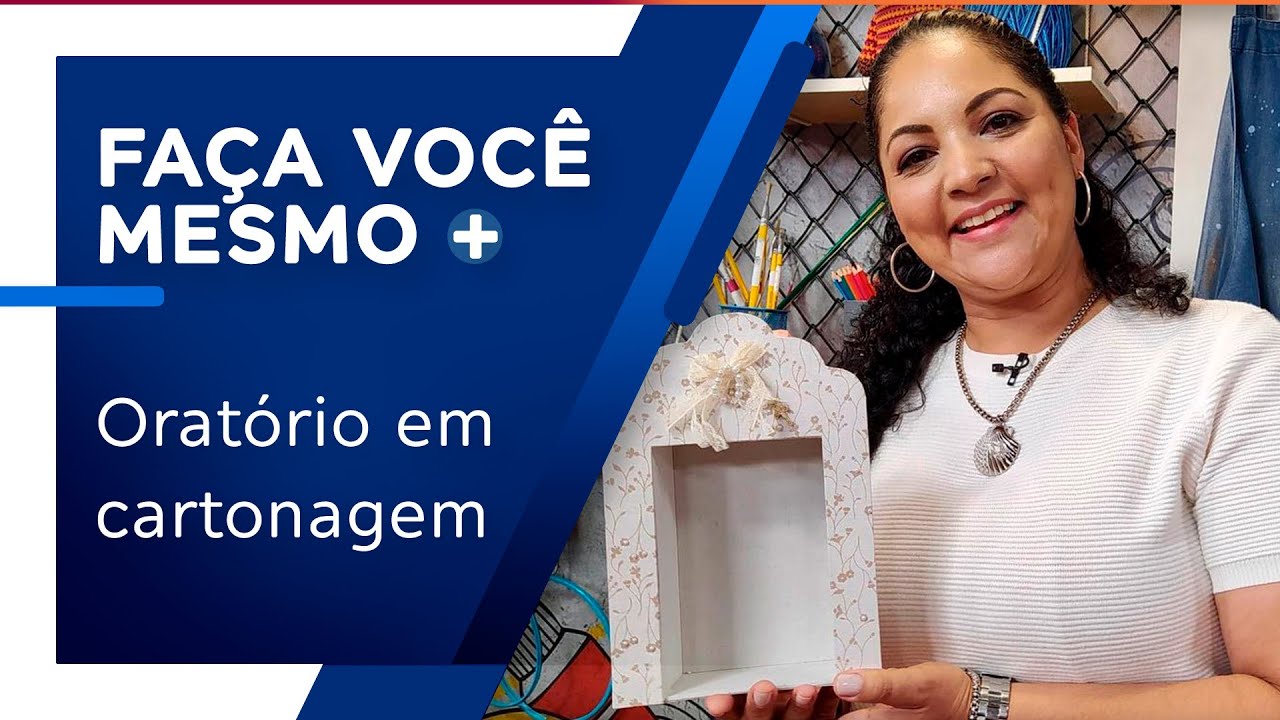 Oratório em cartonagem por Pati Godoi