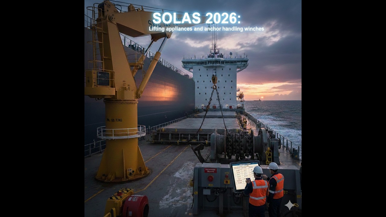 SOLAS 2026 : Lifting appliances and anchor handling winches