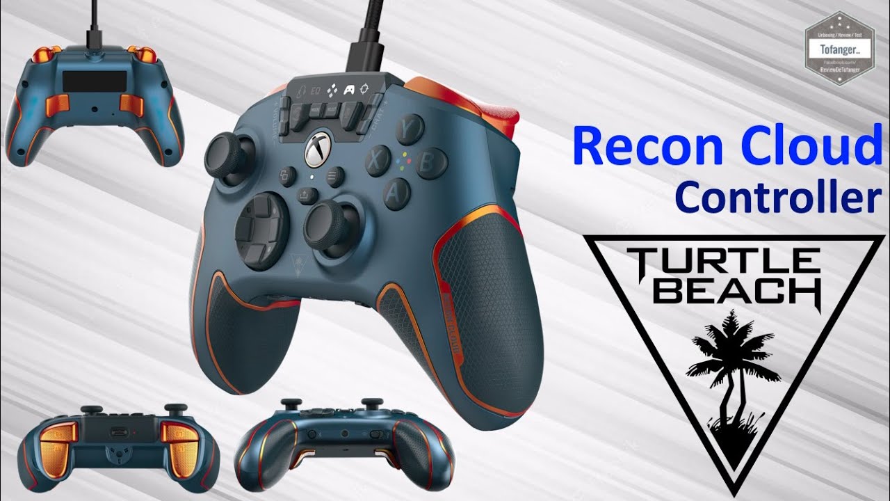 Turtle Beach Recon Cloud Controller — Magma Blue — Xbox, ПК и Android — распаковка