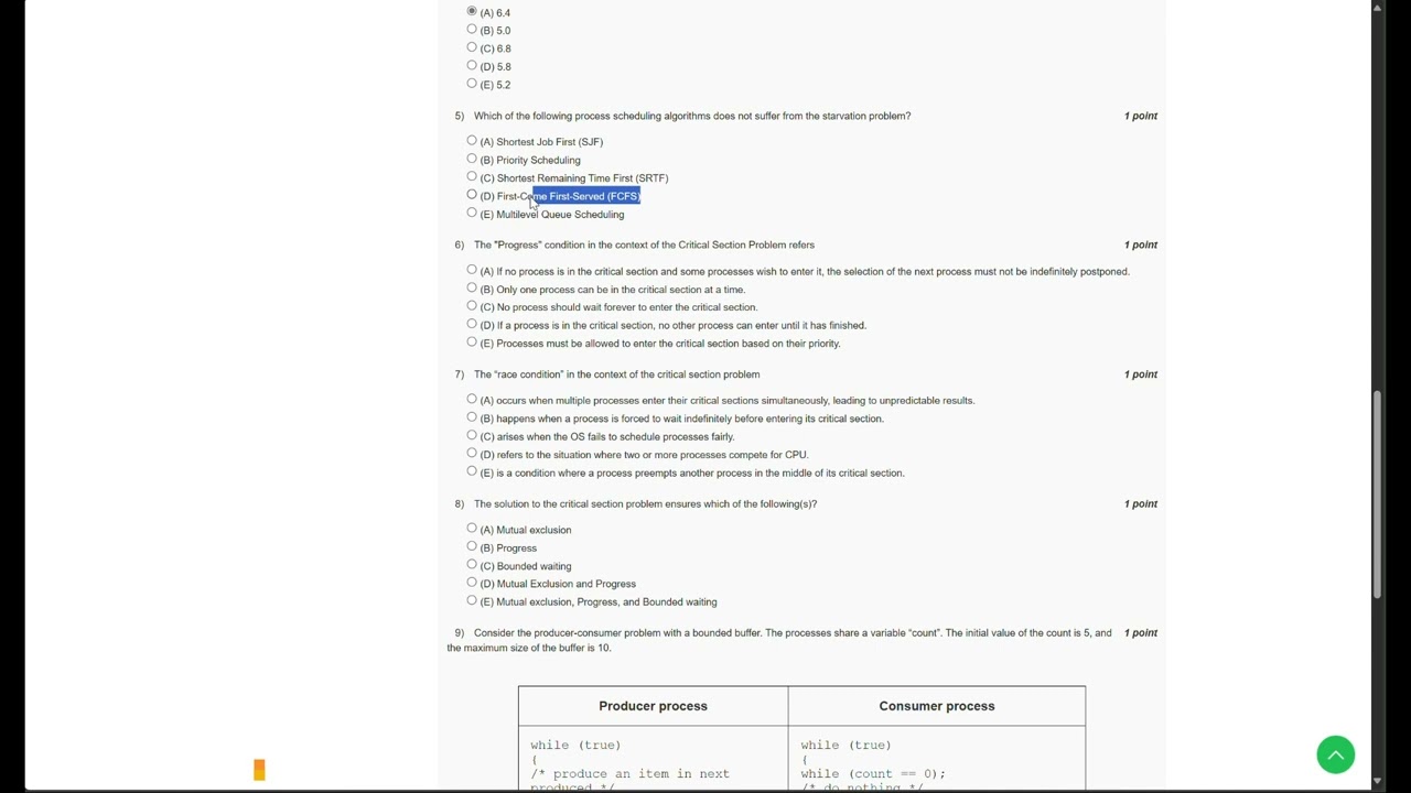 NPTEL  Operating System Fundamentals Week 6 Assignment Solution August 2024 | IIT Kharagpur