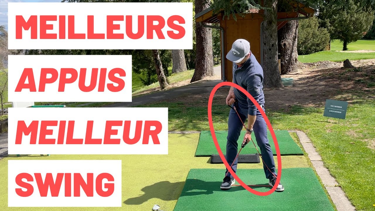 Puissance et compression grace aux bons appuis pendant le swing
