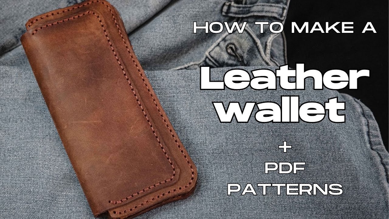 Make Your Own - Handmade Leather Wallet - PDF Pattern
