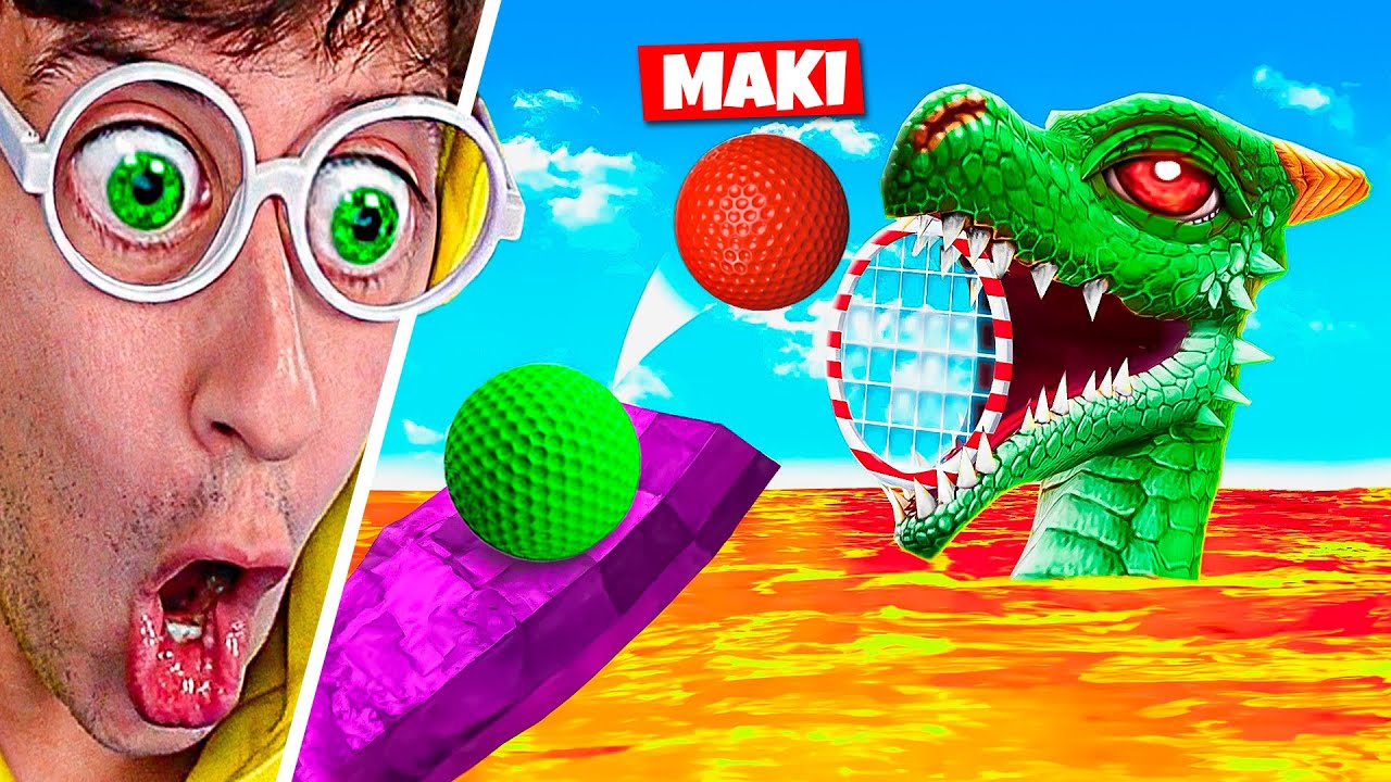 Hoyo DRAGÓN en GOLF IT 🐲🔥⛳! (hermano llora 😂) - tekendo