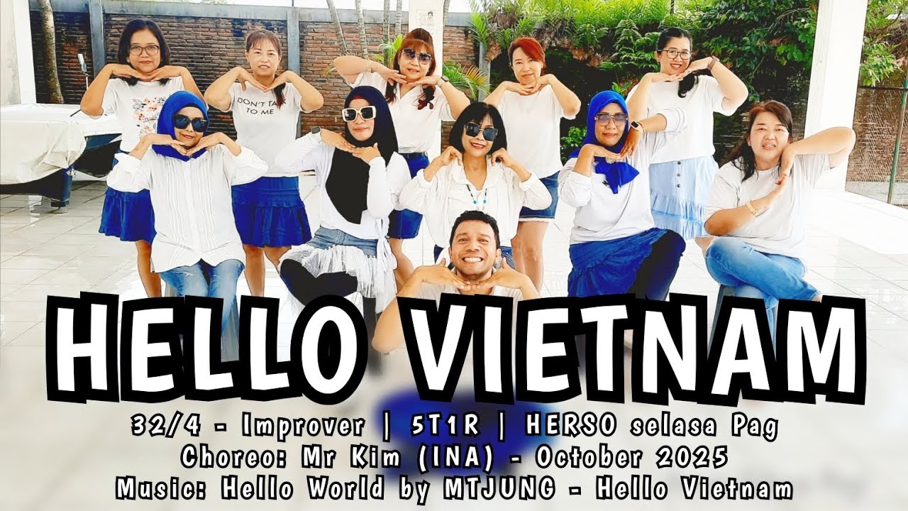 Hello Vietnam Line Dance | Improver | 