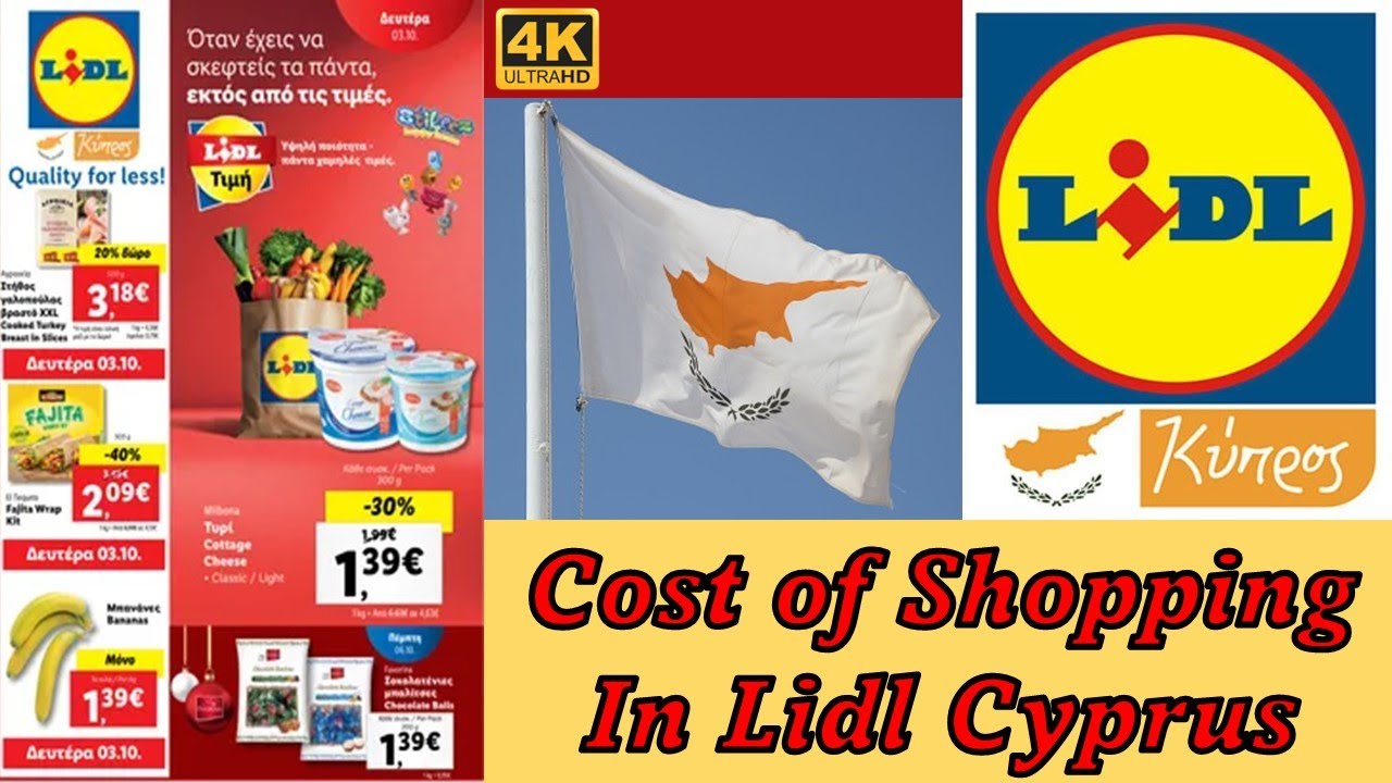 A look around Lidl in Kato Paphos Cyprus.