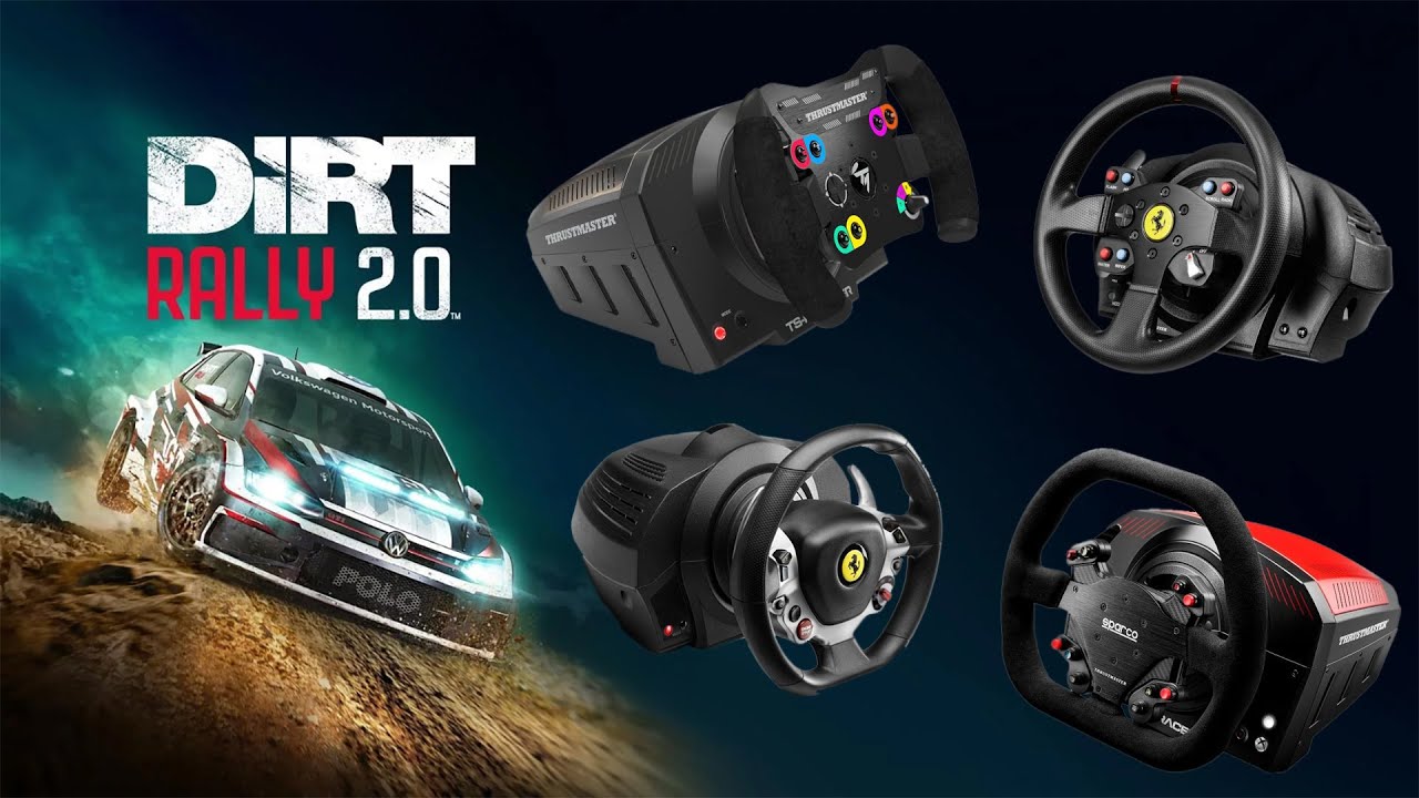 Thrustmaster: лучшие настройки руля и силовой обратной связи в Dirt Rally 2.0 TS-PC Racer TX-XW T...