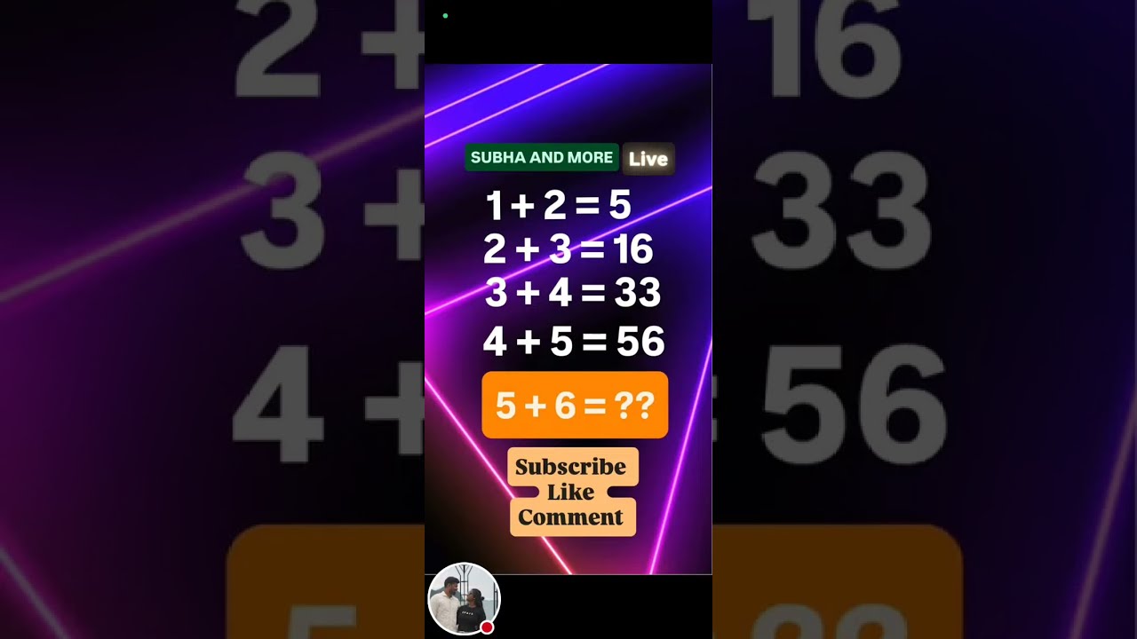 99% People Fail This Simple Math Puzzle 😱 | Can You Solve? Subha and More is live