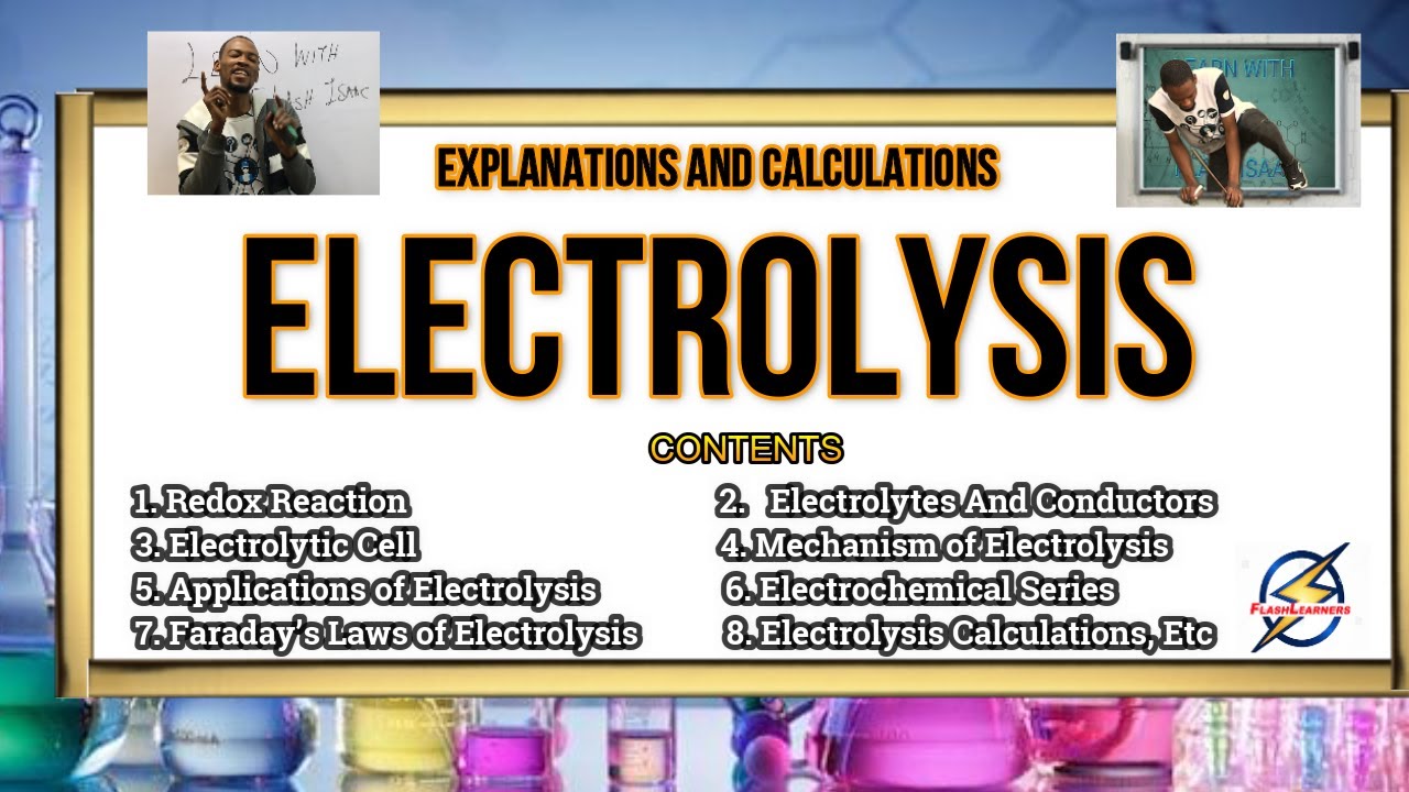 Electrolysis And Faraday’s Laws (Explanations & Calculations)