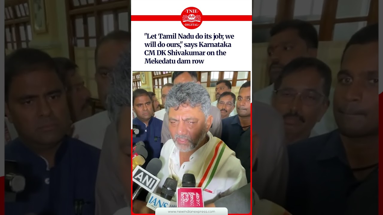 'Let them do their job, we will do ours': DK Shivakumar on Mekedatu dam dispute