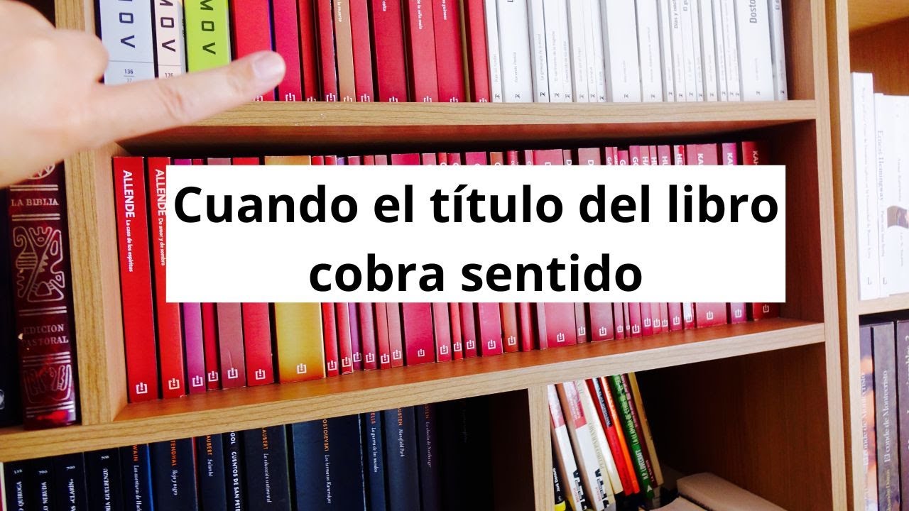 Cuando descubres el significado del título en los libros