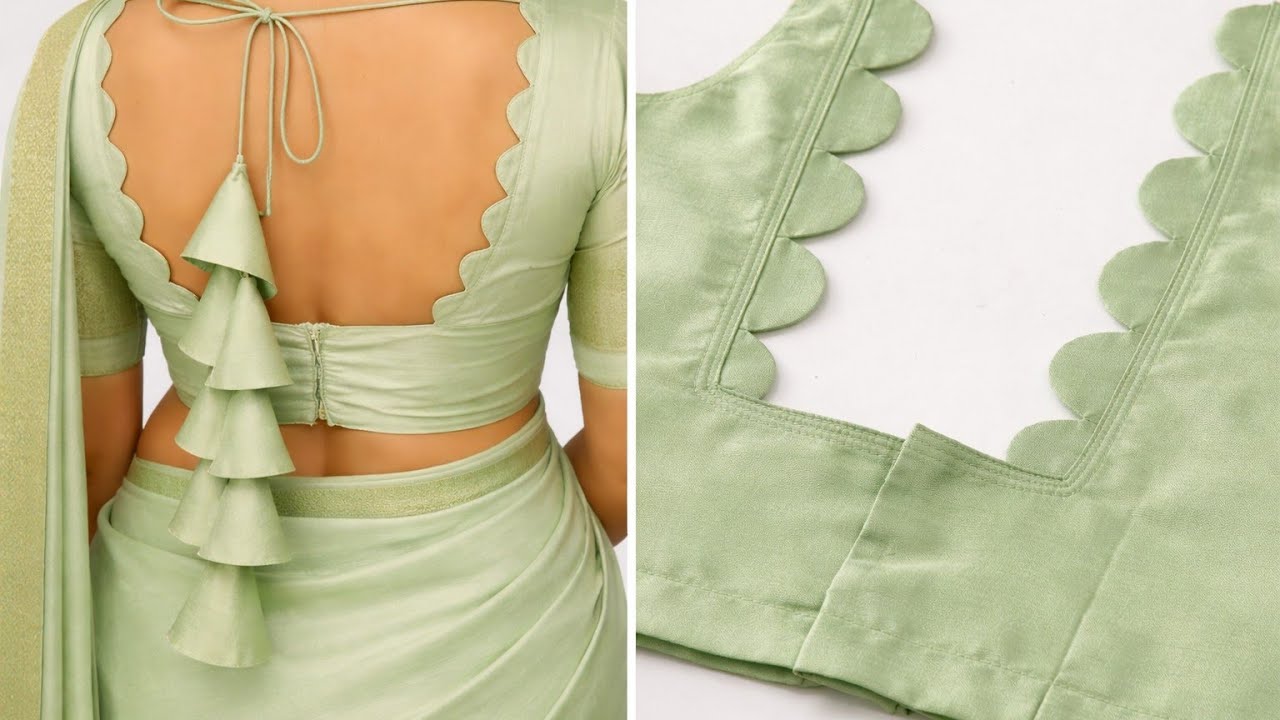 Latest model blouse design |Cutting and stitching back neck design |Blouse Design |Neck design#viral