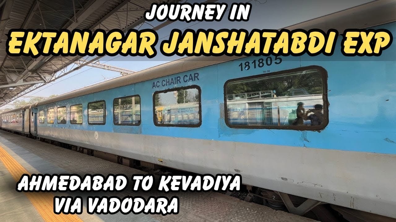 20947 | EKTANAGAR JAN SHATABDI EXPRESS JOURNEY | Ahmedabad to Ekta nagar via Vadodara | Full Journey