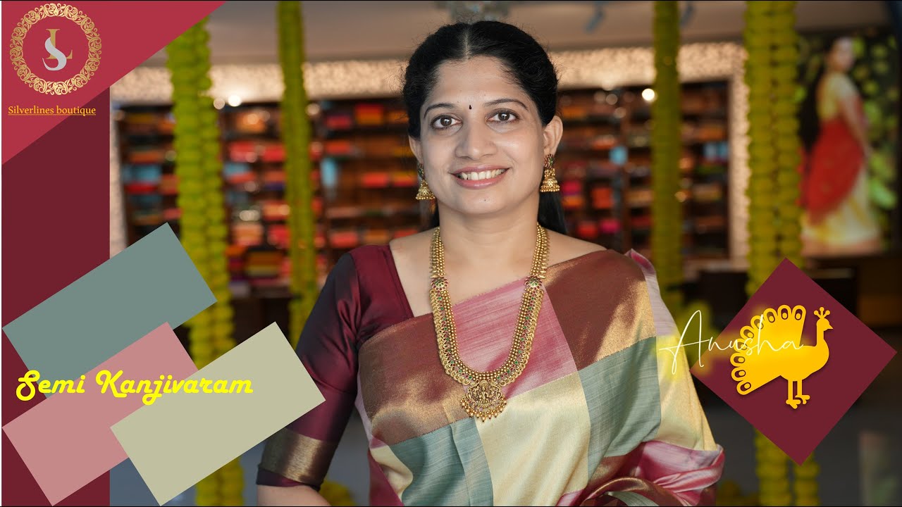 Semi  Kanjivaram || Semi Silk Sarees || Silverlines